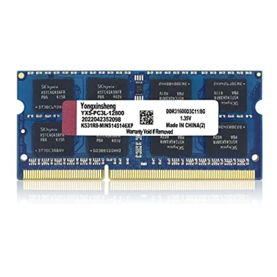 Abbildung von DDR3 / DDR3L 8GB Laptop RAM 1600MHz PC3 12800 PC3L SODIMM Non ECC Unbuffered 1.35V 1.5V 2Rx8 Dual Rank 204 Pin CL11 8 G PC Computer Memory Upgrade Module Arbeitsspeicher (Blau)