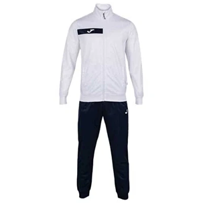 Abbildung von Joma Herren Columbus Trainingsanzug, Weiß/Marineblau, S