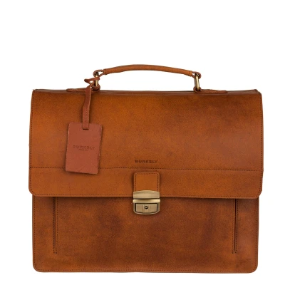 Abbildung von Burkely Vintage Scott Aktentasche, Größe: One Size, Cognac