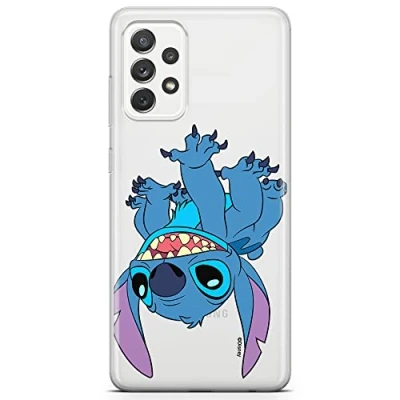 Abbildung von ERT GROUP Handyhülle für Samsung A72 5G Original und offiziell Lizenziertes Disney Muster Stitch 013 optimal an die Form des Handy angepasst, teilweise transparent