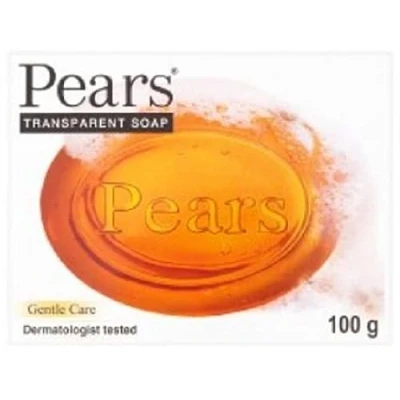 Abbildung von Pears Transparente Bernsteinseife mit reinem Glycerin und natürlichen Ölen, sanft, feuchtigkeitsspendend reinigend, ohne Parabene Sulfate, Dermatologen empfohlen für empfindliche Haut, 100 g