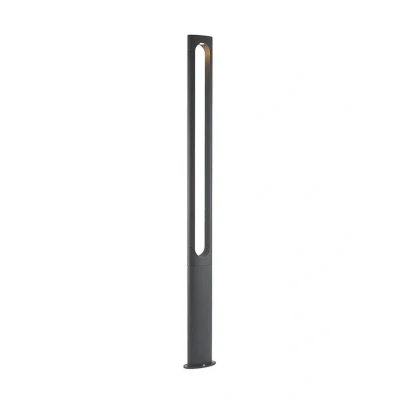 Abbildung von Lucande LED Außenleuchte Dovino, 200 cm, dunkelgrau, IP65