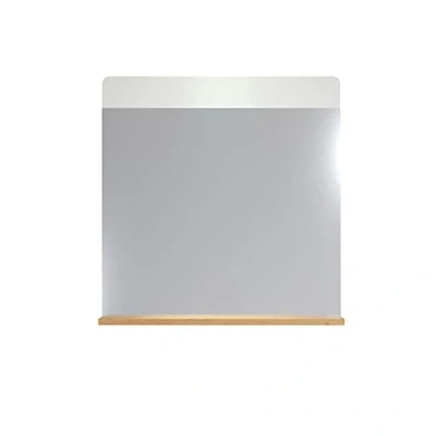 Abbildung von trendteam smart living Wandspiegel Spiegel Badezimmer Ciara Aufbaumaß (BxHxT) 60 x 62 10 cm Farbe Weiß mit Artisan Eiche 210940107