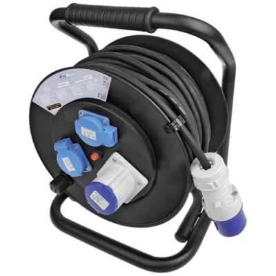 Abbildung von ProPlus Kabeltrommel CEE 25M 3x2,5mm² (2X Schuko + 1xCEE)