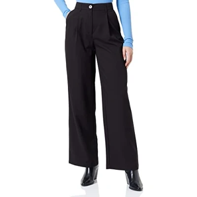 Abbildung von Pieces Pcthelma Stoffhose, Damen, Größe: XS, Black