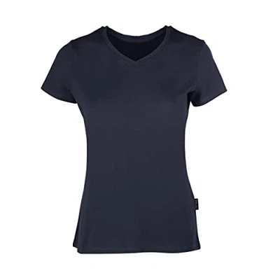 Abbildung von HRM Damen F Luxury V Neck Tee, Navy blau, 4XL