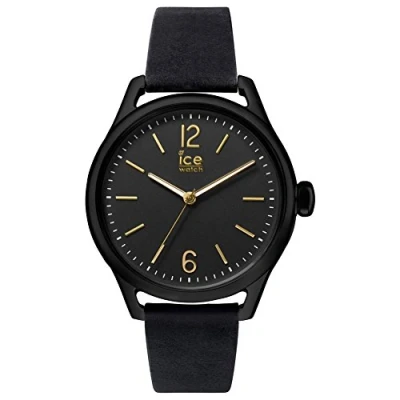 Abbildung von Ice watch Quarzuhr Time Black Gold Schwarz