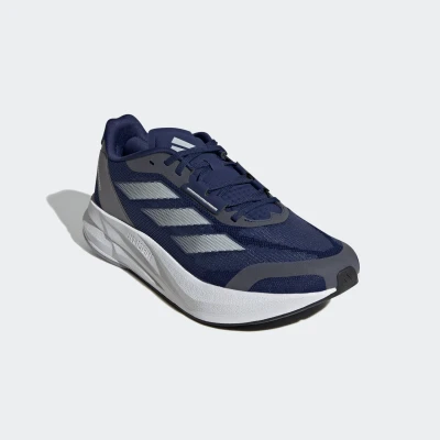 Abbildung von adidas Performance Duramo Speed Laufschuh Neutral Dark blue metalic halo silver, Herren, Größe: 42 2/3, silver Schuhe