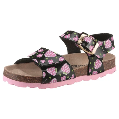 Abbildung von KIDSWORLD Riemchensandale, Sommerschuh, Sandalette, Strandschuh, Urlaubschuh mit Erdbeeren Motiv