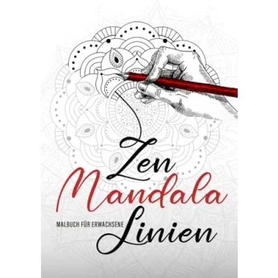 Abbildung von Zen Mandala Linien Malbuch für Erwachsene: Outlines Erwachsene nachzeichnen Mandalas Ausmalbuch