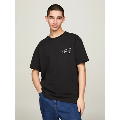 Abbildung von Tommy Jeans Signature Unisex Tshirt basic, Größe: XXL, Black