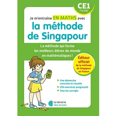 Abbildung von Je m&#039;entraîne en maths avec la méthode de Singapour CE1