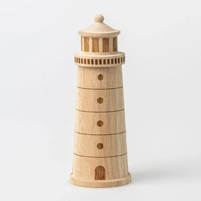 Abbildung von Räder Design Kochtopf Meeresrauschen Gewürzmühle Leuchtturm