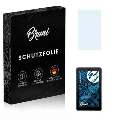 Abbildung von Bruni Schutzfolie kompatibel mit Alcatel 1T 7 Folie, glasklare Displayschutzfolie (2X)
