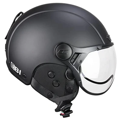 Abbildung von CGM Unisex Erwachsene EBI skihelm, Mattschwarz, S (55 56cm)