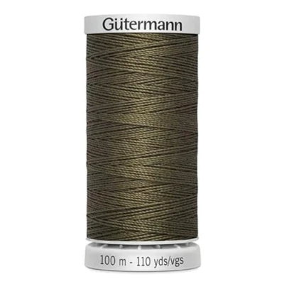 Abbildung von Gütermann Garn M782 Extra stark Nähgarn Polyester 100m Nähmaschinengarn für alle beanspruchten Nähte (oliv)