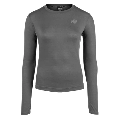 Abbildung von Gorilla Wear Raleigh Langarmshirt, Damen, Größe: Large, Grey