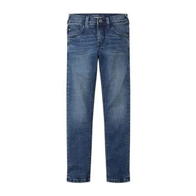 Abbildung von TOM Tailor RYAN Jeans Straight Leg für Kinder, Größe: 170, Mid stone wash denim