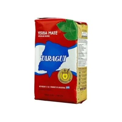 Abbildung von Yerba Mate Tee Taragui Con Palo 0.5 kg + Geschenk Probe (40g): Reich an Antioxidantien, Vitaminen, beschleunigt den Stoffwechsel, zuckerfrei Argentinien