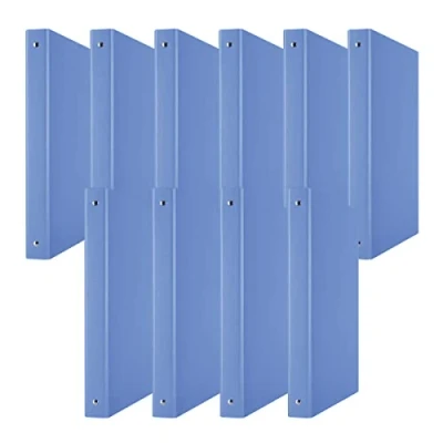 Abbildung von DONAU 3733001PL 10 Ringbuch Blau 4 O Ring Mechanik 20mm DIN A4 Ringordner Pappe/Kunststoff Aus 1,9 mm dickem Karton mit öko PP 100µ 10er Packung
