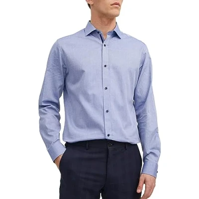 Abbildung von Jack &amp; Jones Premium Parker Detail Businesshemd, Herren, Größe: XS, Cashmere blue