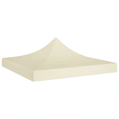 Abbildung von vidaXL Partyzelt Dach UV beständig Wasserbeständig Ersatzdach Dachplane Zeltdach Ersatz Plane für Gartenzelt Pavillon 2x2m Creme 270g/m²