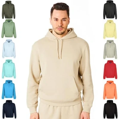 Abbildung von Ript Performance Essentials RCSWT763 Herren Kapuzenpullover, weich, Freizeitkleidung, Größe XL, Sandfarben