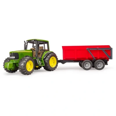 Abbildung von Bruder Traktor John Deere 6920 + Wannenkippanhänger 1:16