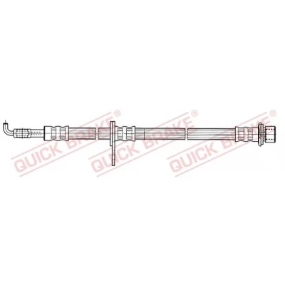 Abbildung von Bremsschlauch QUICK BRAKE 59.961, Links