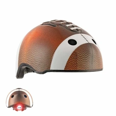 Abbildung von Crazy Safety Kinder Fahrradhelm 2 7 Jahren für Fahrrad, Skateboard, Radsport, Laufrad, Tretroller, Inlineskates Leichter und Verstellbarer 3D Tierhelm 49 55 cm (Football Braun)