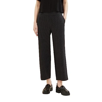 Abbildung von TOM Tailor Pants Culotte Stoffhose, Damen, Größe: 40x28, Grey black
