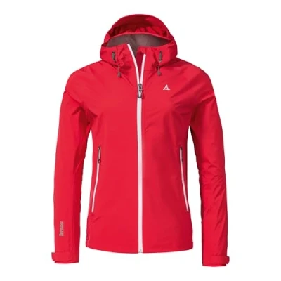 Abbildung von Schöffel Vistdal Regenjacke / wasserabweisende Jacke, Damen, Größe: 44, Rot