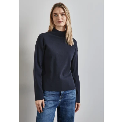 Abbildung von Street One Basic Strickpullover, Damen, Größe: 34, Blau