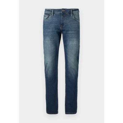 Abbildung von TOM TAILOR Denim Herren 1045758 Jeans Aedan Straight, 10120 Used Dark Stone Blue Denim, 30W x 36L