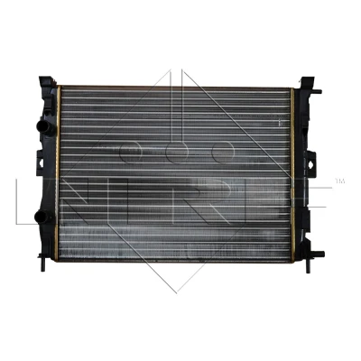 Abbildung von NRF 58328 Kühler, Motorkühlung Aluminium 590 452 23 Kühlrippen mechanisch gefügt RENAULT: SCENIC 2, GRAND MEGANE 2 Coupe Cabriolet