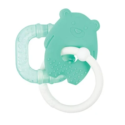 Abbildung von Nattou Soft Silicone Beißring Bär mit Kühlbestandteil, Grün