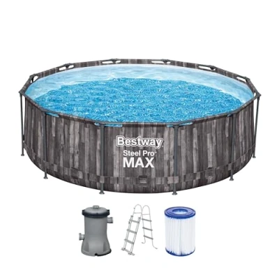 Abbildung von ÜBERSCHRIFT: Erwachsene Schwimmen Pool Imitation Holz Steel Pro Max