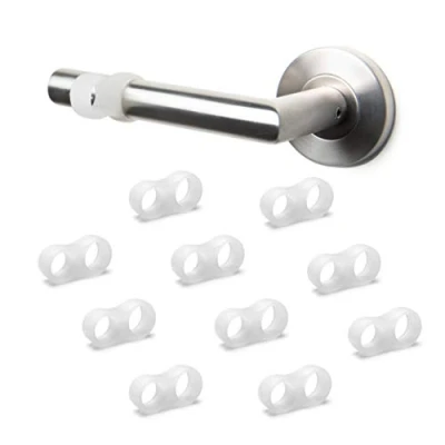 Abbildung von sossai® Wandtürstopper Transparenter Türklinkenpuffer TKP2 (10 St)