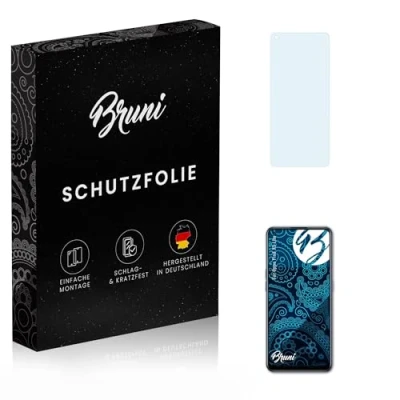 Abbildung von Bruni Schutzfolie kompatibel mit Oppo Find X5 Lite Folie, glasklare Displayschutzfolie (2X)