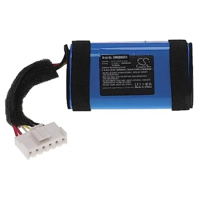 Abbildung von vhbw 1x Akku kompatibel mit JBL Charge 5 Lautsprecher Boxen Speaker (10000 mAh, 3,7 V, Li Ion)
