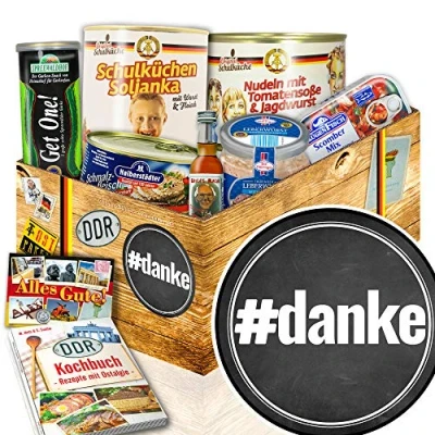 Abbildung von danke DDR Ostpaket Vielen Dank Geschenk Ostprodukte Geschenkset