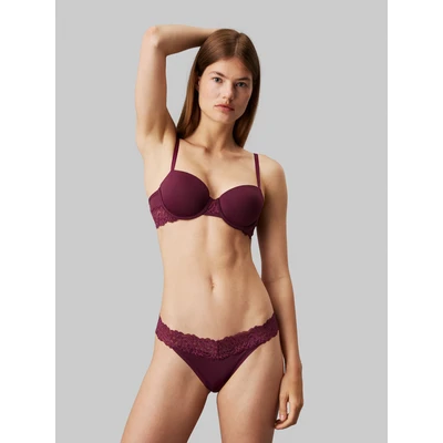 Abbildung von Calvin Klein Underwear Attractioncoordinate Thong String, Damen, Größe: Large, Mauve wine