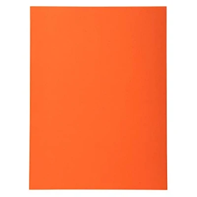 Abbildung von Exacompta 420007E 100er Pack Aktendeckel Forever® 170 g/m2 Aus Recycling Karton für DIN A4 Blauer Engel ideal die lose Blatt Ablage orange Sammelmappe Dokumentenmappe