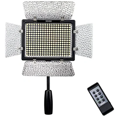Abbildung von YONGNUO YN 300 III Kamera LED Videoleuchte Verstellbare Farbe Temperatur 3200K 5500K mit IR Fernbedienung Telefon Betrieb