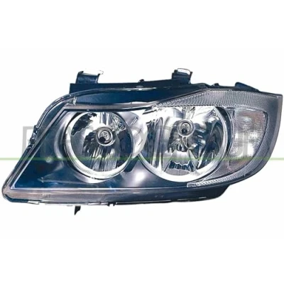 Abbildung von PRASCO BM0244914 Scheinwerfer links H7/H7 schwarz mit Stellmotor für LWR BMW: 3 Touring, Limousine