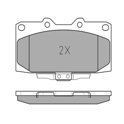 Abbildung von MEYLE 025 218 5415/W Bremsbelagsatz ORIGINAL Quality Vorderachse mit akustischer Verschleißwarnung Anti Quietsch Blech SUBARU: Impreza II Kombi