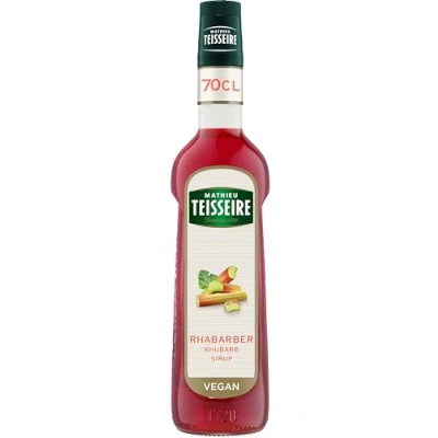 Abbildung von Mathieu Teisseire Rhabarber Sirup, für Getränke, Erfrischungen, Cocktails und Desserts, Flasche 70 cl
