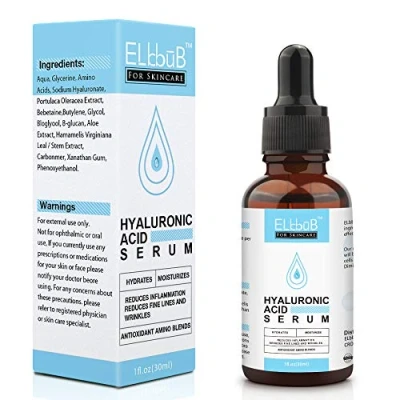 Abbildung von Hyaluron Serum Anti Aging Gesichtspflege mit Hyaluronsäure und Aloe Augenringe entfernen, Aging, Falten, Moisturizer 30 ml