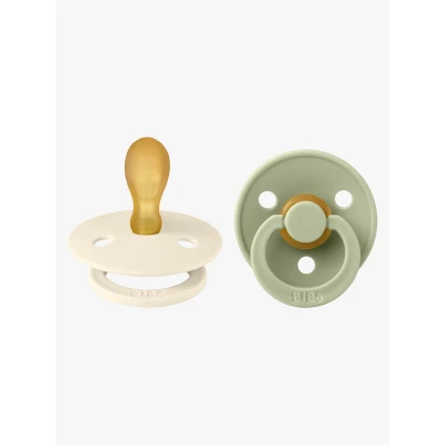 Abbildung von BIBS Colour Schnuller 2er Pack Latex Größe 2, Ivory/Sage