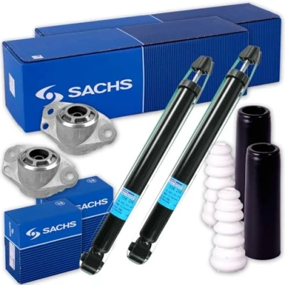 Abbildung von 2x SACHS Stoßdämpfer + Domlager Protection Kit hinten für Golf 4 Octavia